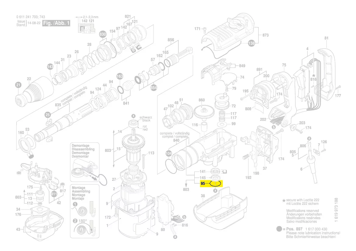 Joint torique réf. 1 610 210 173 BOSCH